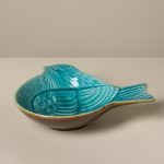 Assiette creuse oiseau bleu – Image 2