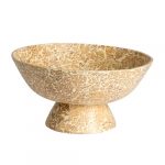 Plat sur pied en bambou