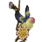 Paire bougeoirs oiseaux colorés – Image 2