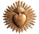Grand ex-voto en fer doré