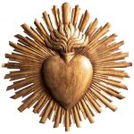 Grand ex-voto en fer doré