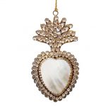 Suspension ex-voto coeur et corne