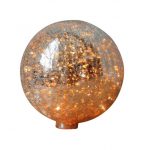 Boule lumineuse verre craquelé