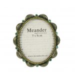 Porte photo émail vert