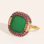 Bague Idylle - Onyx vert