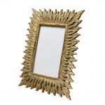 Porte photo double halo doré