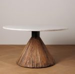 Table basse Marbre & bois – Image 2