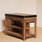 Ilot marbre avec table coulissante – Image 4