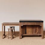 Ilot marbre avec table coulissante – Image 2