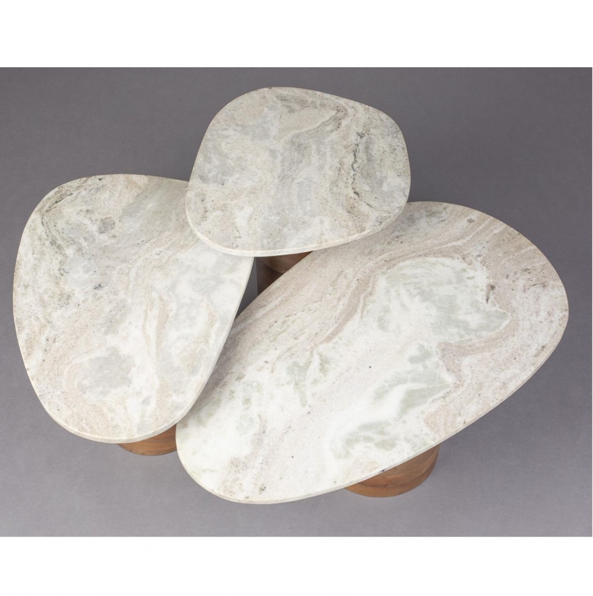 Set 3 tables basses marbre – Image 2