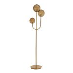 Lampadaire 3 globes bruns