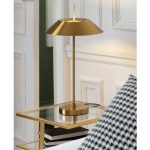 Lampe LED dorée – Image 2