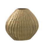 Vase aluminium doré