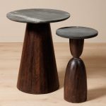 Table d'appoint marbre noir – Image 2