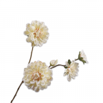 Fleur artificielle - Dahlia ramifié crème