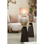 Table d'appoint marbre orange – Image 3