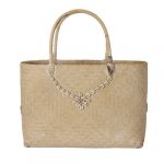 Sac artisanal rotin & coquillages