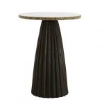Table d'appoint marbre orange