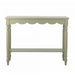 Console festonnée verte