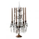 Girandole Bronze & verre