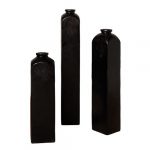 Grands vases noirs extérieur