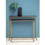 Set 2 consoles gigognes black & gold – Image 2