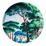 Plateau rond en Bambou
