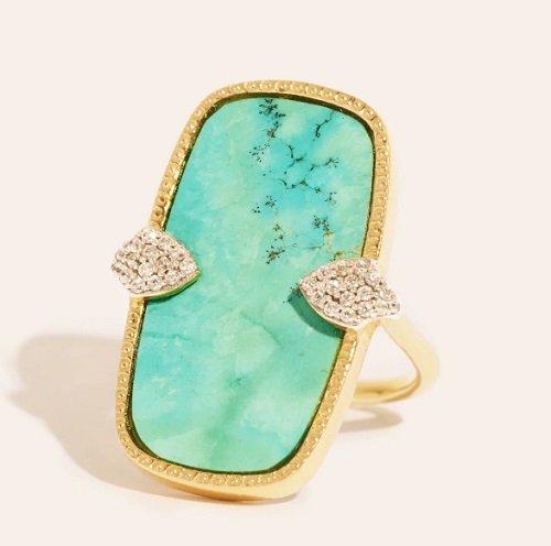 2201-23 Bague Sangha - Turquoise – Image 1