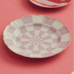Assiette 26,5cm Carreaux roses – Image 2