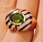 Bague Zèbre - Verte – Image 2