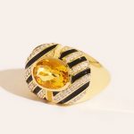 Bague Zèbre - Jaune