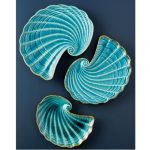 Assiette coquillage turquoise – Image 2