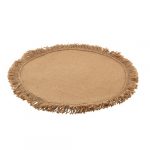 Set de table en jute frangé