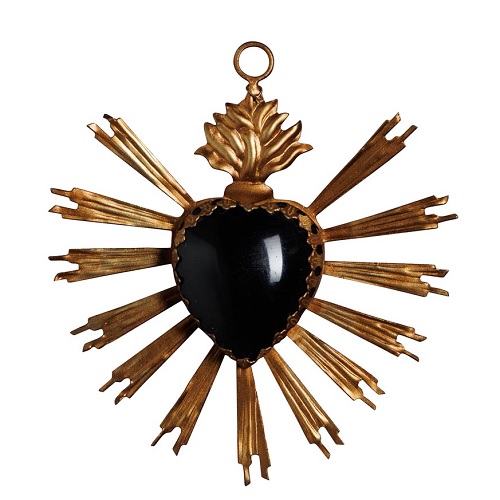 ex voto coeur noir Ex-voto cœur noir – Image 1