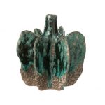 Vase céramique bleu