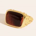 Bague Empreinte - Œil de tigre