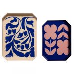 Plateau Fleurs graphiques